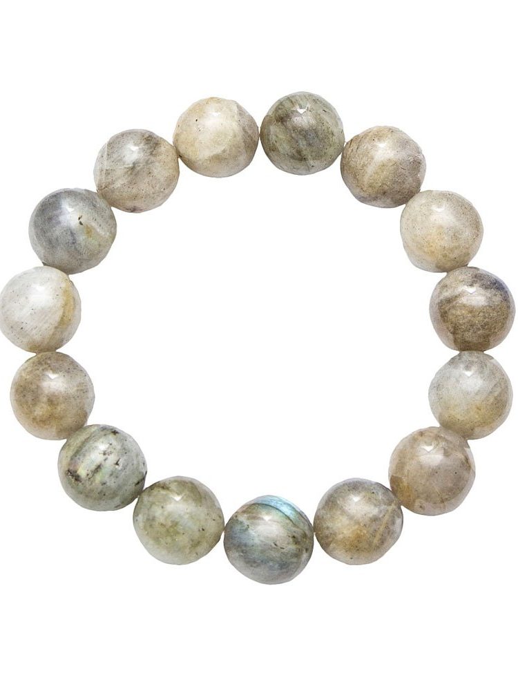 bracelet labradorite pierres boules 10mm