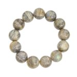 bracelet labradorite pierres boules 14mm