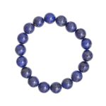 bracelet lapis lazuli pierres boules 10mm