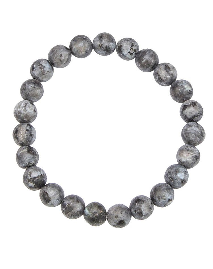 bracelet larvikite pierres boules 8mm