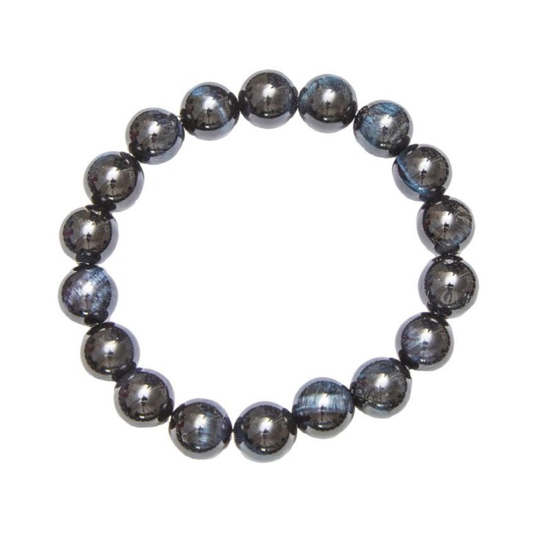 bracelet oeil de faucon pierres boules 10mm