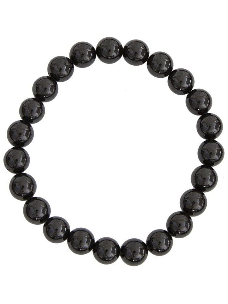 bracelet onyx pierres boules 8mm