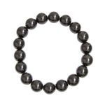 bracelet onyx pierres boules 10mm