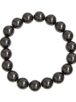 bracelet onyx pierres boules 10mm