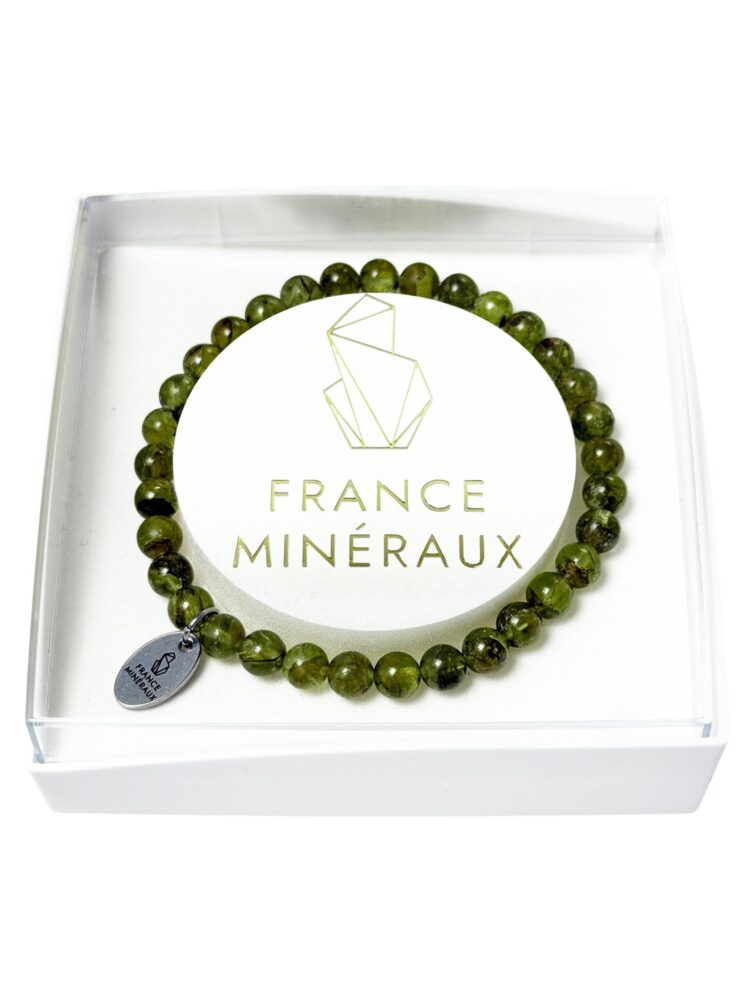 Bracelet Péridot - Perles de 6mm