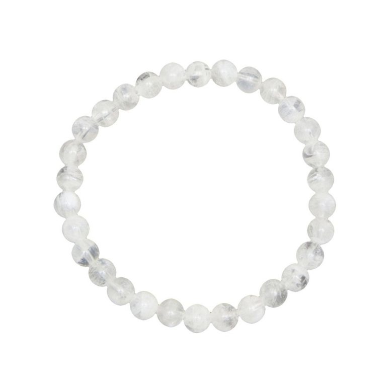 bracelet pierre de lune pierres boules 6mm