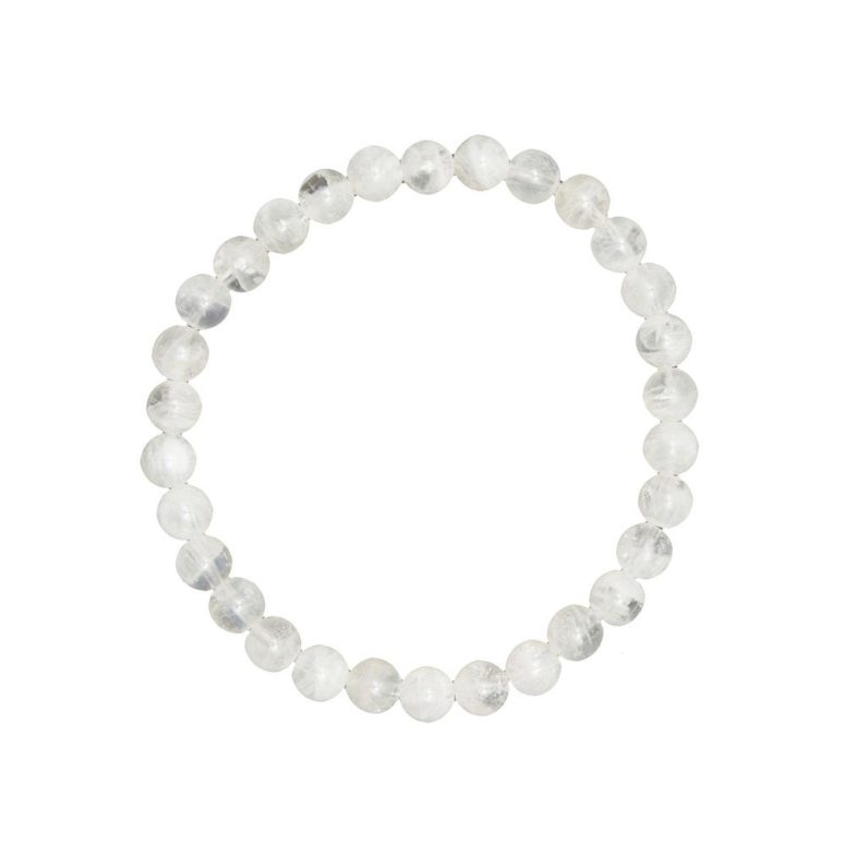 bracelet pierre de lune pierres boules 6mm