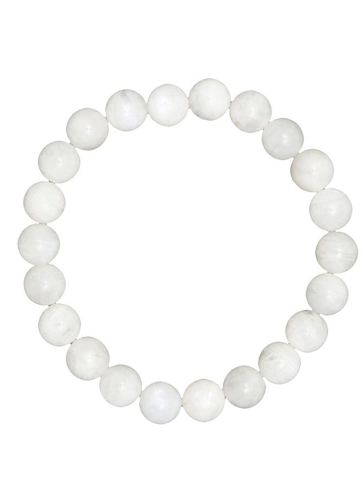 bracelet pierre de lune pierres boules 8mm