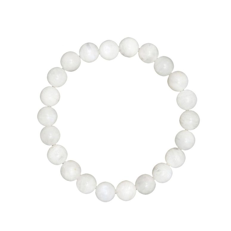 bracelet pierre de lune pierres boules 8mm