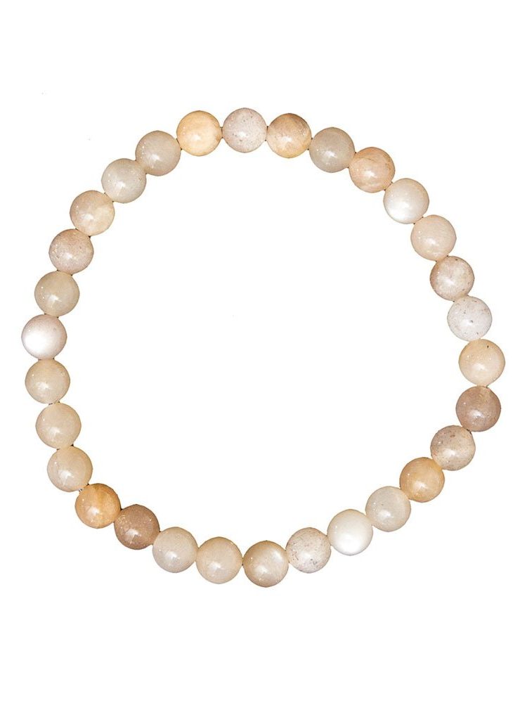 bracelet pierre de soleil pierres boules 6mm