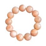 bracelet pierre de soleil pierres boules 14mm