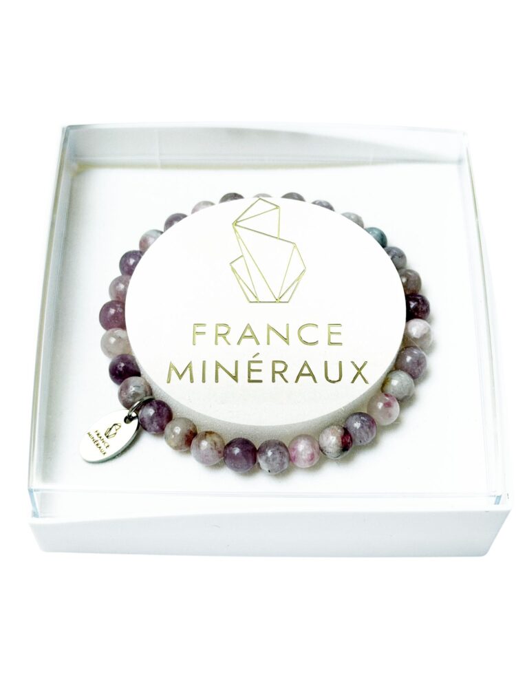 Bracelet Rubellite - Perles de 6mm
