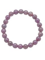 bracelet rubis pierres boules 8mm