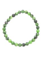 bracelet rubis sur zoisite pierres boules 6mm