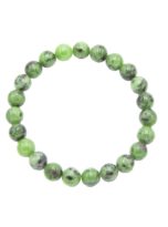 bracelet rubis sur zoisite pierres boules 8mm