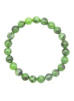 bracelet rubis sur zoisite pierres boules 8mm