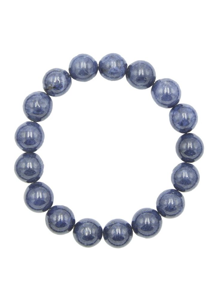 bracelet saphir pierres boules 10mm