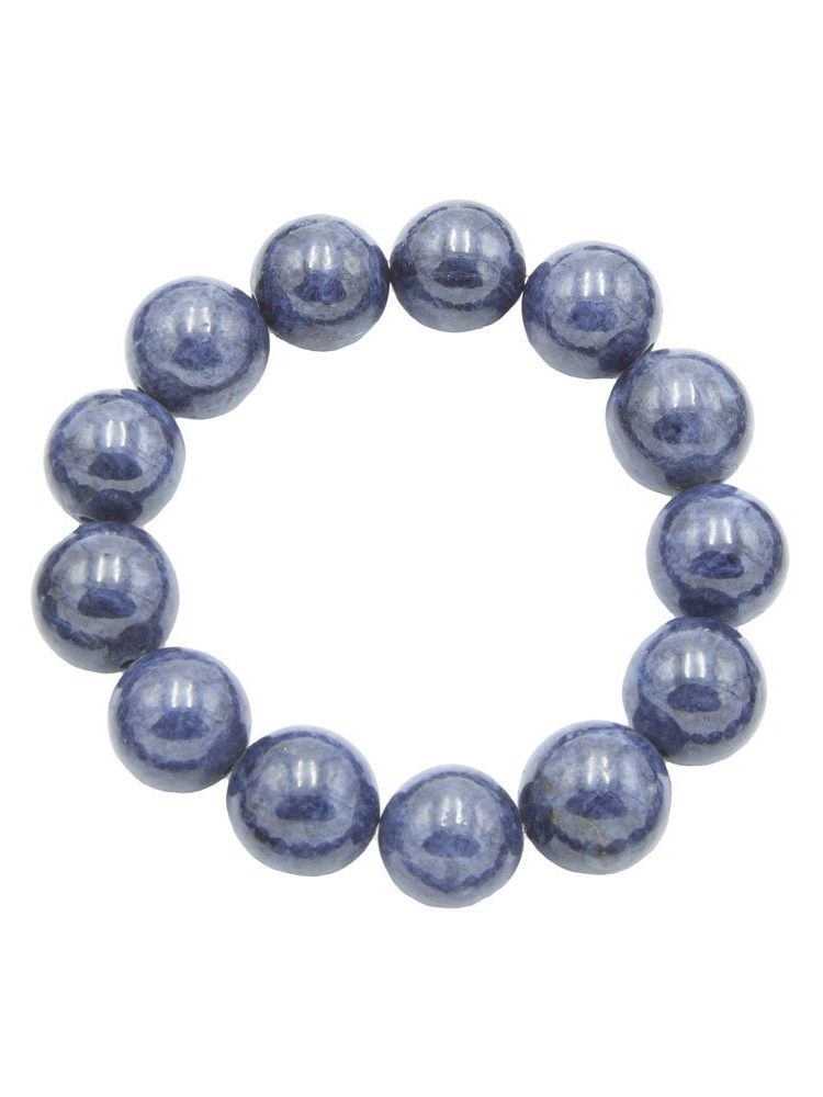 bracelet saphir pierres boules 14mm