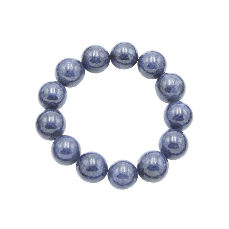 bracelet saphir pierres boules 14mm