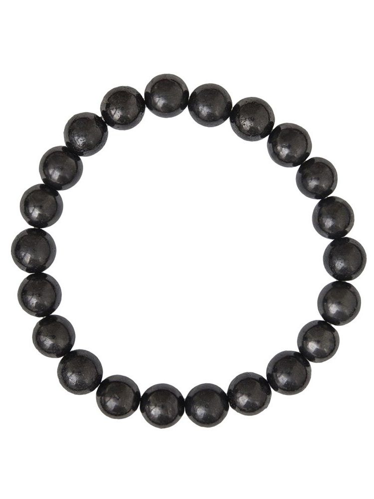 bracelet shungite pierres boules 8mm