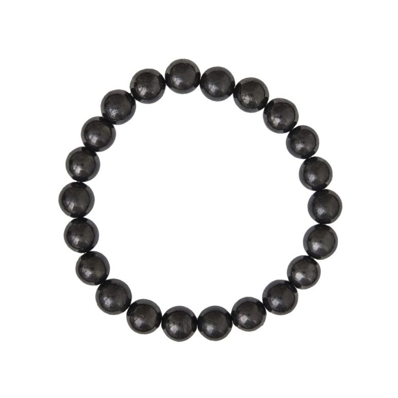 bracelet shungite pierres boules 8mm