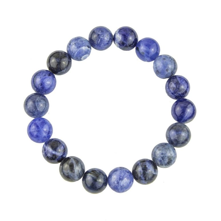 bracelet sodalite pierres boules 10mm