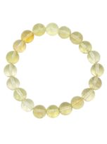 bracelet topaze citron pierres boules 10mm