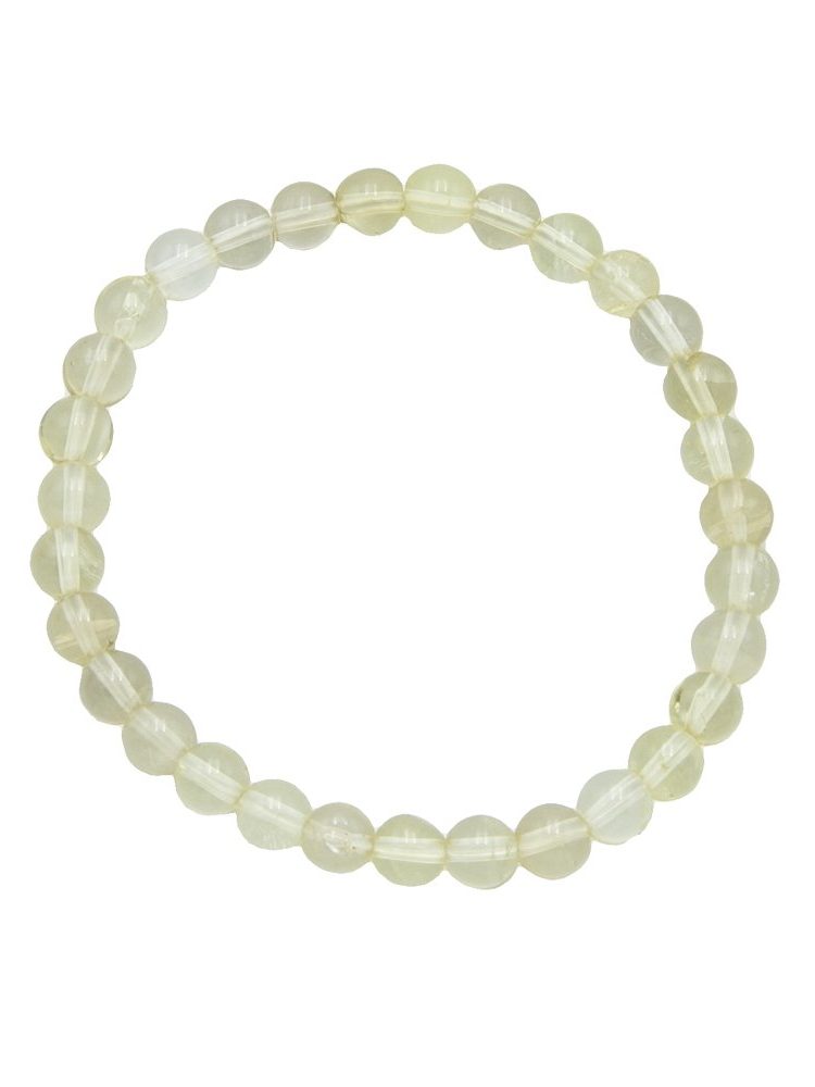 bracelet topaze citron pierres boules 6mm