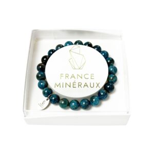 Bracelet Apatite Bleue – Perles de 8mm