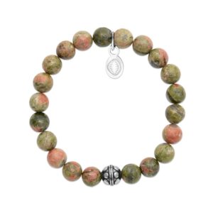 Bracelet Unakite et Sphère "Pour Elle"