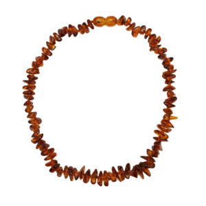 Collier Ambre Cognac - Pour Enfant