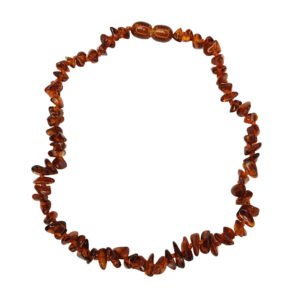 Collier Ambre Cognac - Pour Enfant