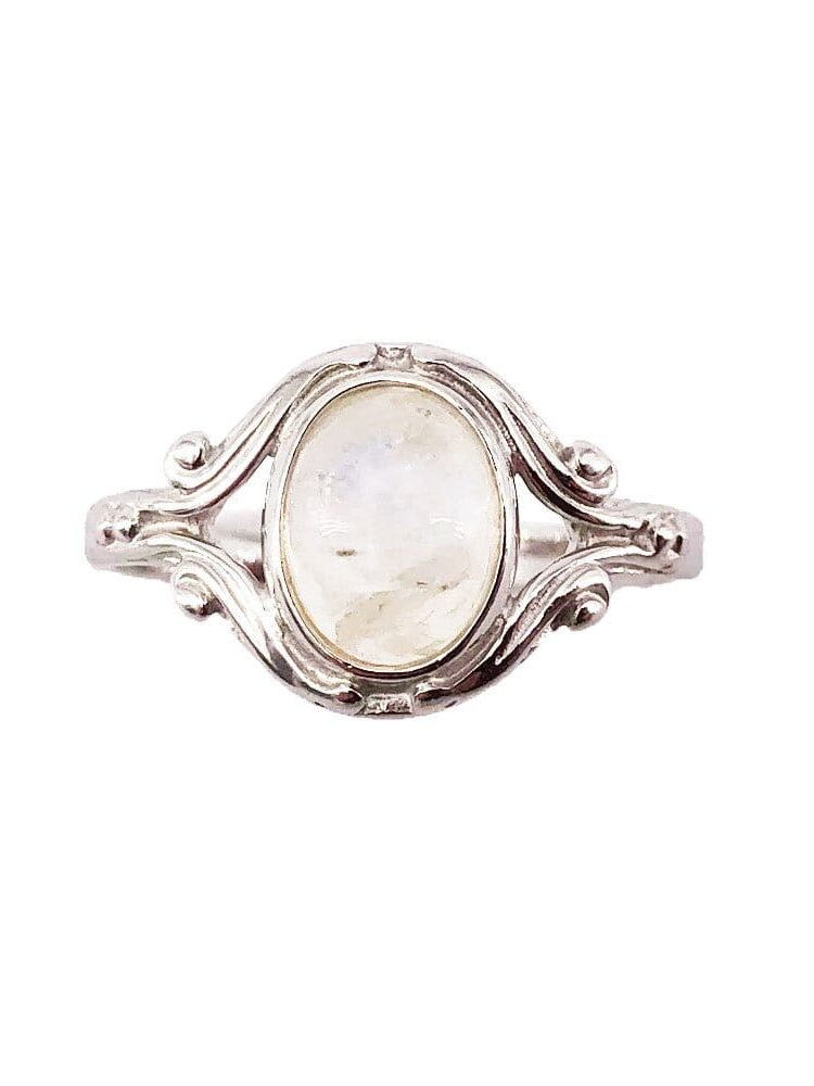 Bague Pierre de Lune Honorine - Argent 925