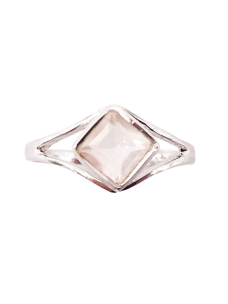 Bague Quartz rose Elisabeth - Argent 925