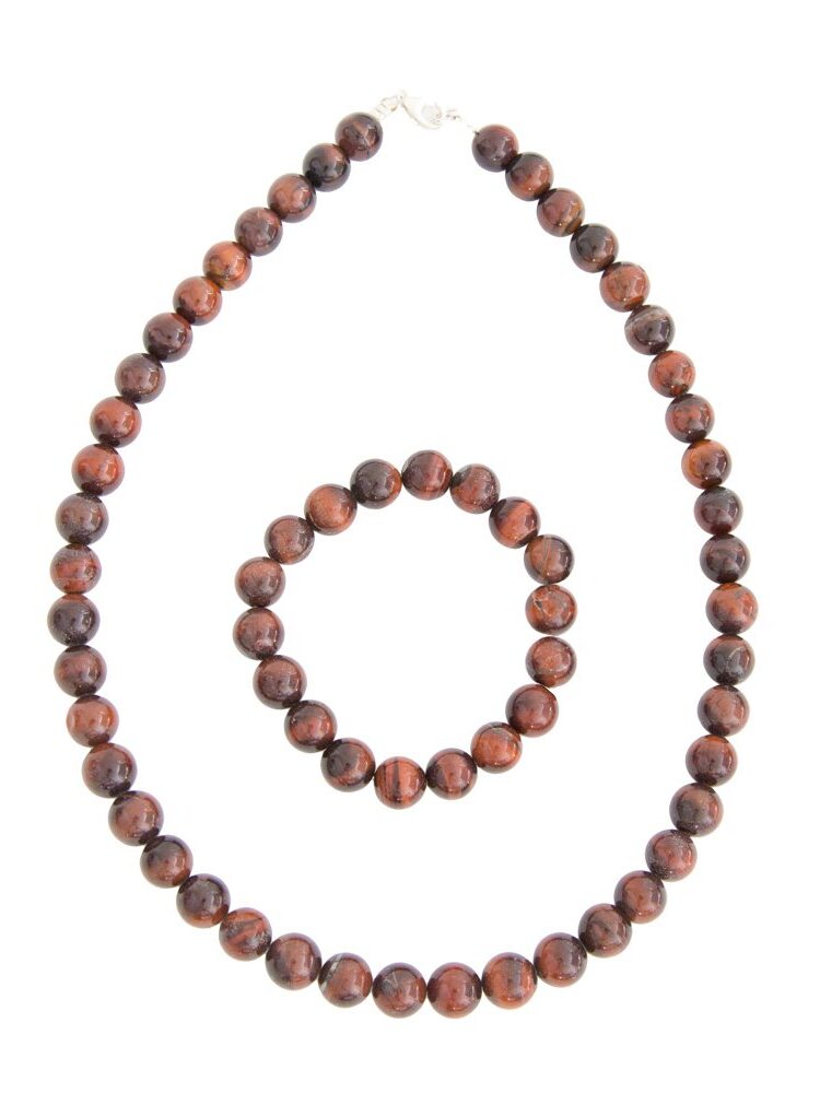 Parure Oeil de boeuf - Pierres Boules 10mm